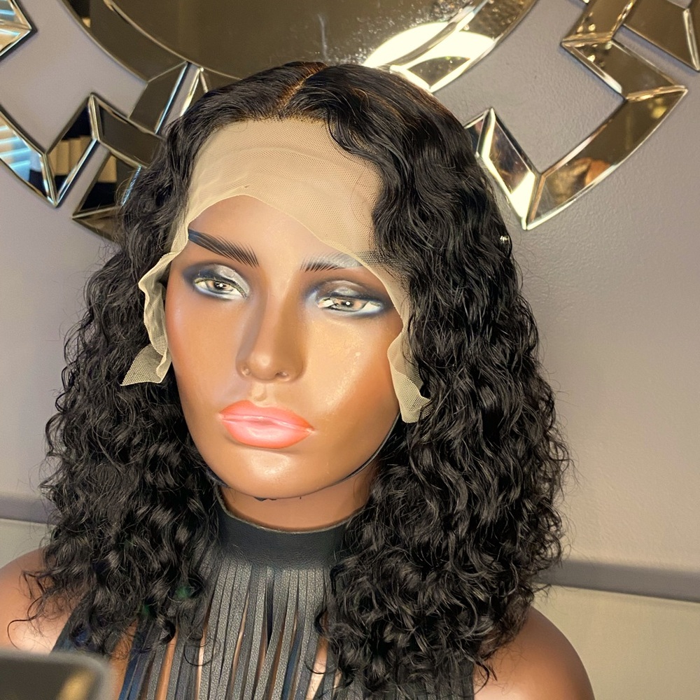 Human Hair Curly Bob